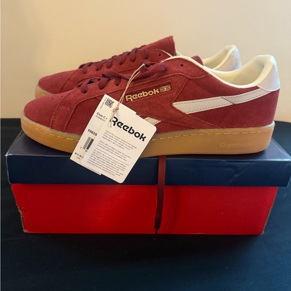 Reebok Other - Reebok Men's Club C Grounds UK Sneaker- Red and White Sneakers